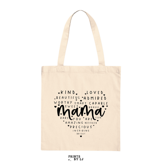 Mama Heart Tote Bag